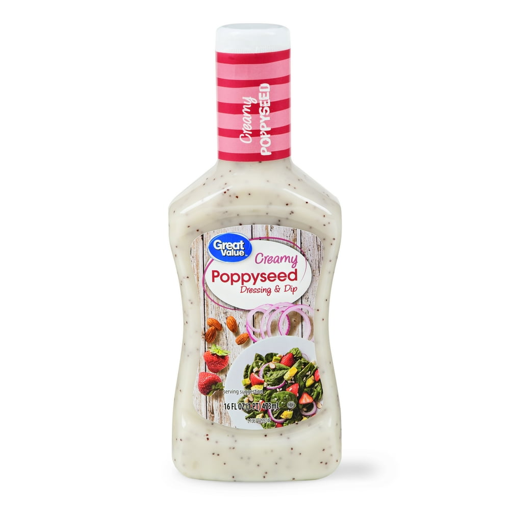 Great Value Creamy Poppyseed Dressing & Dip, 16 oz