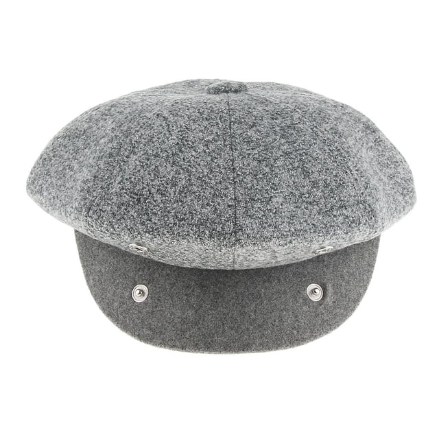 Gorra Plana Sunnimix para Hombre, vendedor de Periódicos, Gris claro, mezcla de lana, 58-60 cm