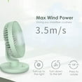 thumbnail image 4 of Generic Compact USB-Powered Rotating Desk Fan with 3 Blades for Silent Cooling - Ideal for Home, Office, and Travel Use, Adjustable Wind Speed & 120° Rotation, Eco-Friendly Design in White, Pink, or, 4 of 7