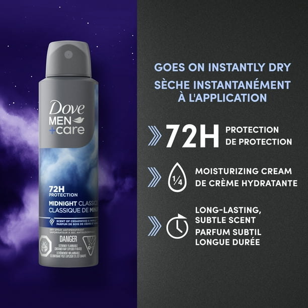 Dove Men+Care Dry Spray Antiperspirant Deodorant for a Long