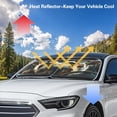 thumbnail image 4 of Binienty Highland Cow Car Windshield Sun Shade Funny Animals Sun Shades for Car Window Sunshield Foldable 2 Piece Sunblocker Heat Reflector, Easy to Install, 4 of 8