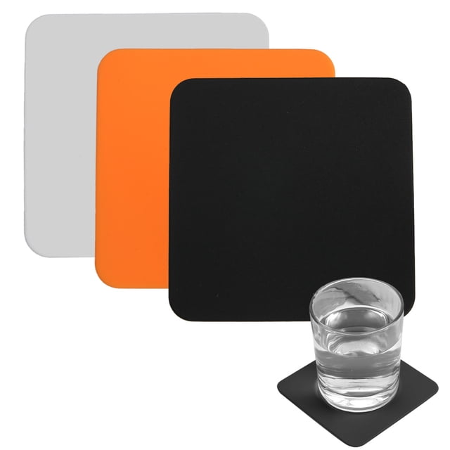 Alfombrilla de silicona cuadrada para taza de té, creativa, simple, resistente al viento, impermeable, antideslizante, con aislamiento térmico
