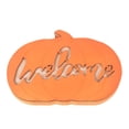thumbnail image 3 of Cartel De Bienvenida De Calabaza Cartel De Corona De Madera Para Colgar En La Pared Para El Hogar Decoración De Acción De Gracias De Halloween Yuarrent HA037631-00, 3 of 6