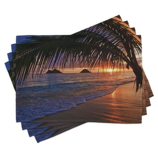 Custom Tropical Sunset Heat Transfer Vinyl Sheet (12x18