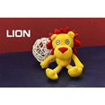 thumbnail image 3 of Llavero de peluche de animal, lindo juguete de peluche de león y interesante mochila con colgante de muñeca para niños o amigos (león-amarillo, paquete de 2), 3 of 5