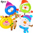 thumbnail image 2 of Bangcool 4 Sets Paper Plate 3D Handmade DIY Paper Dish Disposable Plate for Christmas, 2 of 10