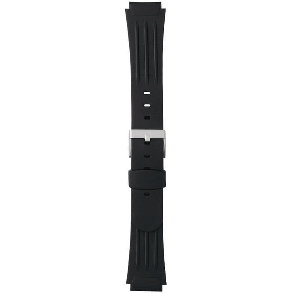 Morellato Meltemi Rubber Watch Strap - Black - 18mm - Special Stainless Steel Buckle - RUBBER Collection