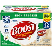 BOOST High Protein Ready to Drink Nutritional Drink, Very Vanilla Protein Drink, 12 - 8 FL OZ Bottles