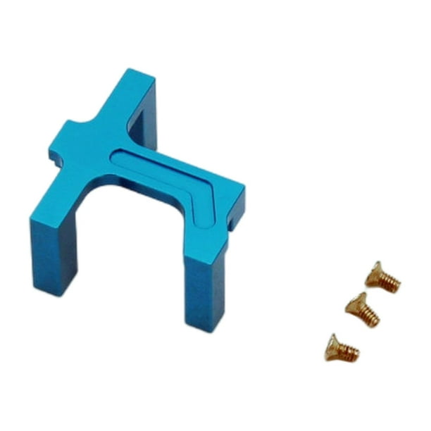 Montaje de servo de aleación Sunnimix 1:28 RC para Wltoys K989 K979 Car Azul Soporte de montaje servo