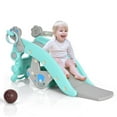 thumbnail image 3 of Barara King Push & Pedal Ride On Toys,4-in-1 Rocking Horse and Slide Set for Kids-Blue, 3 of 4