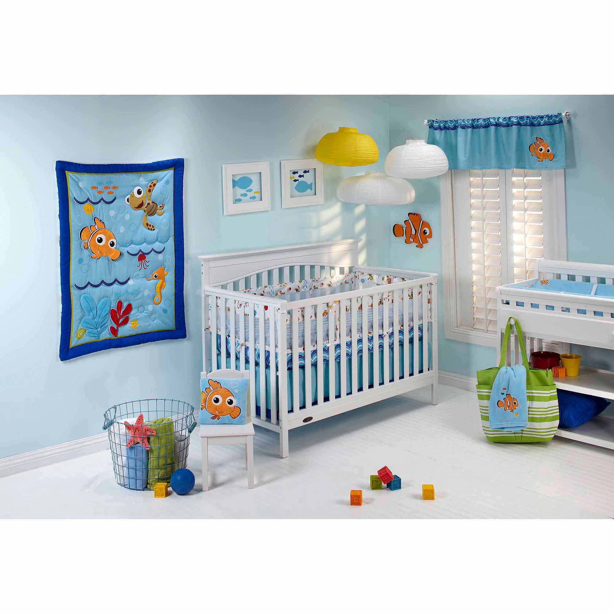 Baby Nemo 14 Piece Crib Bedding Set by Disney Baby Finding Nemo 