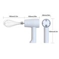 thumbnail image 3 of HBFAGFB Mini Rechargeable Handheld Wireless Electric Egg Beater, 1200mAh, White, 3 of 6