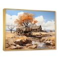 thumbnail image 2 of Designart "Vintage Western Wagon In Nevada" Old American Cart Floater Framed Wall Art Living Room, 2 of 5