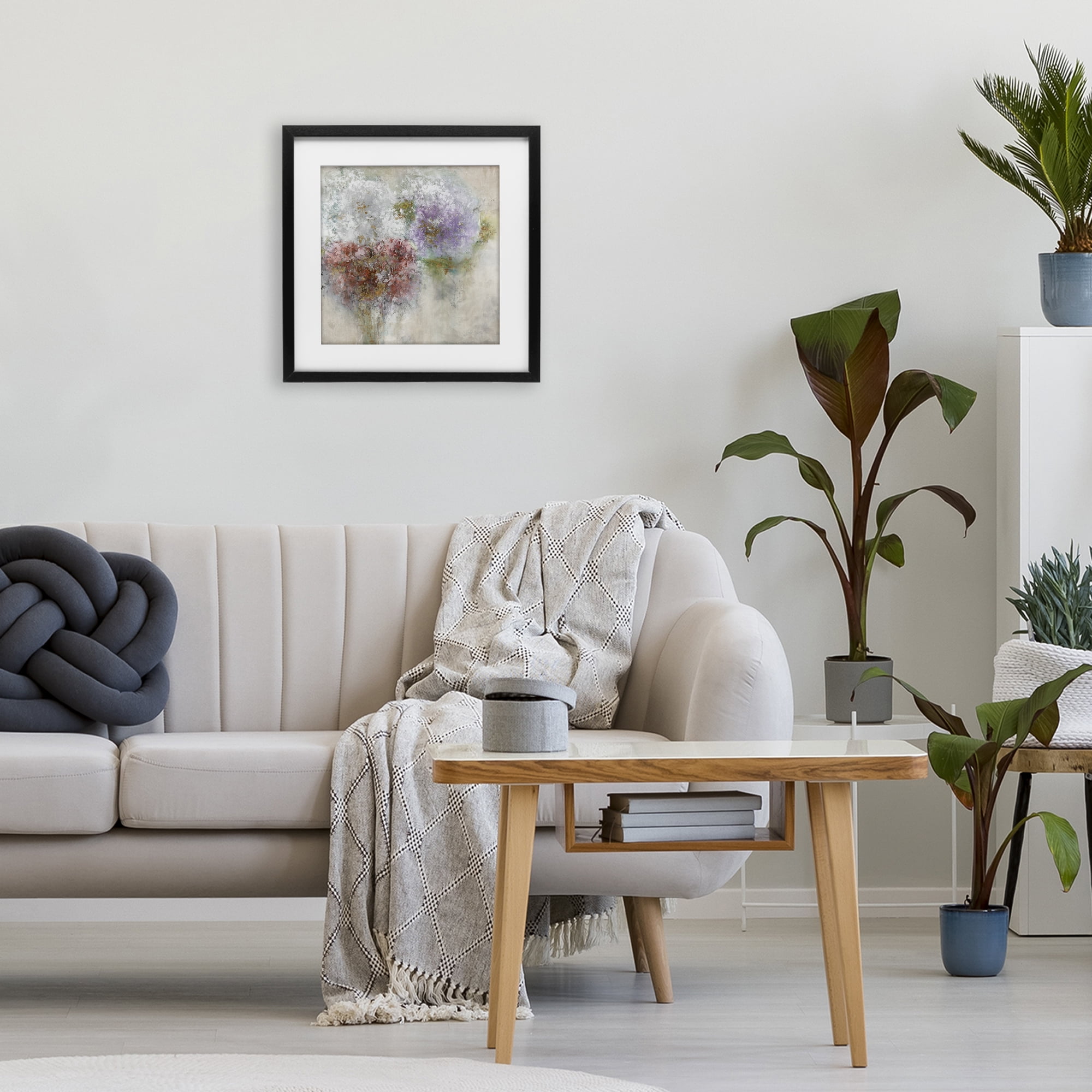 Stupell Industries Dappled Visuals Flowers Black Framed Print Under Glass, design by Leah Rei