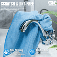 thumbnail image 7 of GRACE & KEDY Waffle Towel Set of 2-16x16 Inches Ultra-Absorbent, Quick-Drying Microfiber Cleaning Cloths - Lint-Free, Scratch-Free Towels for Kitchen, Home, Car, Glass, and More, 7 of 7