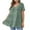 Green, variant on RYRJJ Womens Plus Size Summer Tops Eyelet Short Sleeve Peplum Babydoll Shirts Crew Neck Tunics Casual Ruffle Hem Blouse Loose Fit Tees