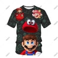 thumbnail image 1 of Anime japonés 2023 Super Mario 3d Casual deportes camiseta niños impreso moda manga corta camisa juego de rol Hip Hop Shir100 heqiyong CONDUJO, 1 of 2