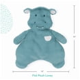thumbnail image 3 of Manta de felpa GUND Baby Oh So Snuggly Hippo Lovey, 14 pulgadas, color verde azulado, 3 of 6