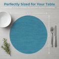 thumbnail image 7 of Unique Bargains Set of 6 Round Placemats for Kitchen Dining Table Decor Blue, 7 of 7