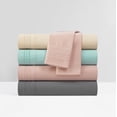 thumbnail image 5 of NY&C Home Lain 3-Piece Sheet Super Soft Stripe Embroidered Design, Twin XL, Blue, 5 of 5