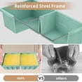 thumbnail image 2 of Silicone Freezer Tray for Soup Ice Cubes: 2-Cup Freezing Tray with Lid for Meal Prep - 2Pack Silicon Soup Portion Freeze Trays Make Stock Souped Ice Cube, 2 of 6