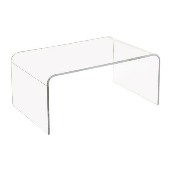 simhoa Acrylic Coffee Table Decor Japanese Floor Table for Porch Family Dining Room 40x30x20cm