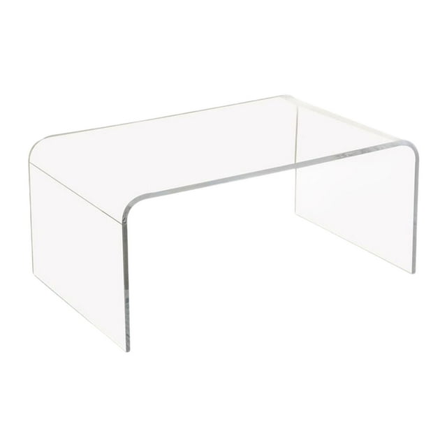 jifeng Acrylic Coffee Table Decor Japanese Floor Table for Porch Family Dining Room 40x30x20cm