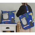 thumbnail image 5 of Soimoi Blue Velvet Fabric Christmas Tree & Penguin Cartoon Decor Fabric Printed Yard 58 Inch Wide, 5 of 5