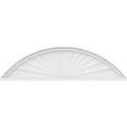 thumbnail image 3 of Ekena Millwork 50"W x 13-1/2"H x 2"P Segment Arch Sunburst Architectural Grade PVC Pediment, 3 of 7
