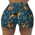 thumbnail image 2 of Haiem German Shepherd Dog No Front Seam Biker Shorts for Women Yoga Workout Gym Bike Shorts with Tummy Control Moisture-Wicking-, 2 of 9