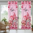 thumbnail image 5 of Outdoor Curtains for Patio Waterproof, Valentine's Day Outdoor Privacy Panels Grommet, Pink Love Gnomes Roses Ombre Romantic Blackout Outside Curtains for Porch/Cabana/Pergola/Gazebo 54"x84", 1 Panel, 5 of 8