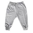 thumbnail image 2 of Mens 3/4 Joggers Capri Pants Slim Fit Lightweight Yoga Running Athletic Active Pants Light Gray XXXL, 2 of 4