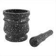 thumbnail image 3 of Juego de 3 Morteros con Diseño de Granito para Molinillos de y Hierbas de Piedra, Juego de Cocina con Molinillo Sólido., 3 of 5