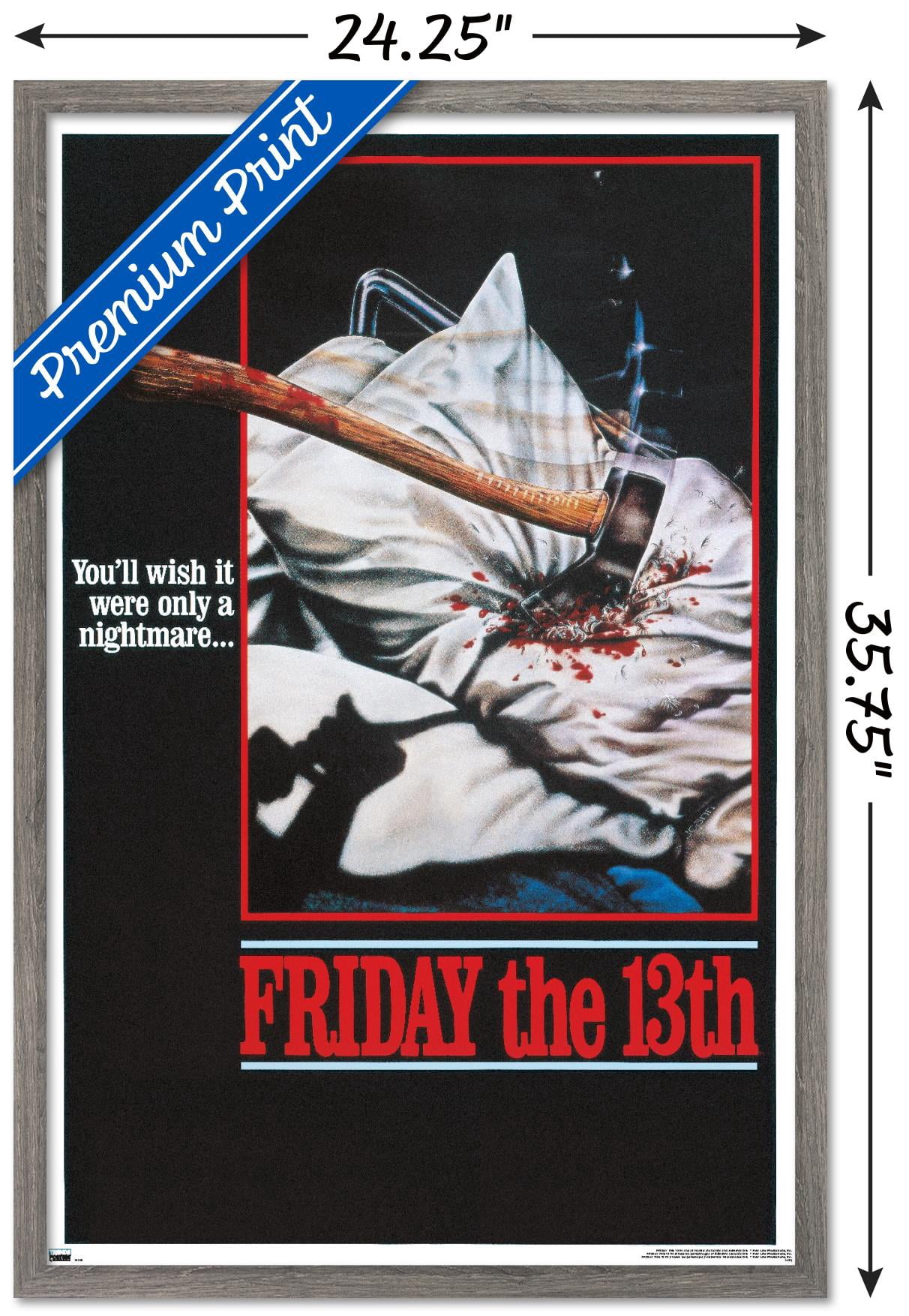 Friday The 13th - One Sheet Wall Poster, 22.375" x 34" Framed