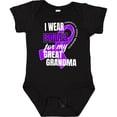 thumbnail image 3 of Inktastic I Wear Purple for My Great Grandma Pancreatic Cancer Awareness Boys or Girls Baby Bodysuit, 3 of 5