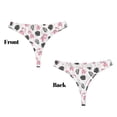 thumbnail image 3 of Balery Cute Dinosaur Tangas de Algodón para Mujer con Estampado – Ropa Interior Sexy, Transpirable, G-string-4X-Large, 3 of 6