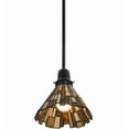 thumbnail image 5 of Meyda Lighting 8'W Jadestone Delta Mini Pendant, Solar Black Powdercoat - 145877, 5 of 7