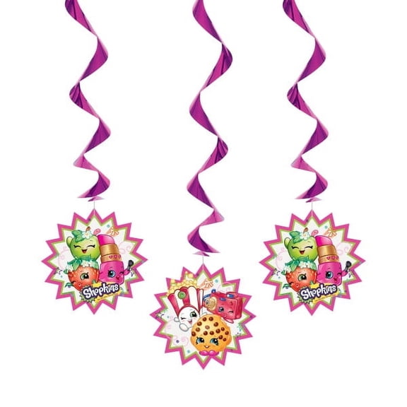 Shopkins Hanging Decorations, 26 in, 3ct