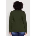 thumbnail image 5 of Women's Plus Size Long Sleeve Crew Neck Tee, 5 of 5