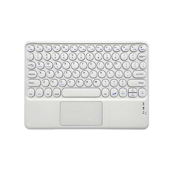 Estbridge Keyboard Bluetooth Strong Pressure Resistance Small Keyboard Perfect Hand-Feel Feedback Wireless Keyboard with Touchpad Style 7