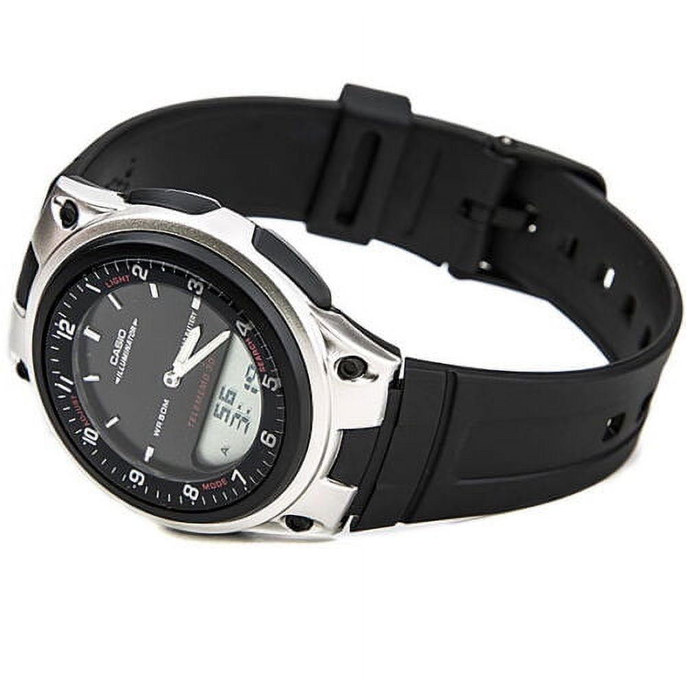 Casio AW80-1A Men's Forester Analog & Digital Black Resin Strap Watch