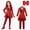 Red, variant on Red Halloween Costumes Rise of Red Cosplay Set of 2, Jumpsuit and Gloves Outfit, Dress-Up Apparel for Anime Themed Party Events