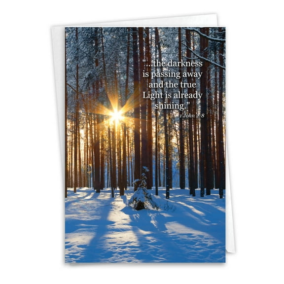 1 Sympathy Card with Envelope - Winter Sunrise C6655ESMG