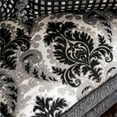 thumbnail image 6 of Furniture of America Andrea Chenille Rolled Arms Loveseat in Dark Gray, 6 of 10