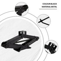 Car Scissor Jack 2 Ton (4000lbs) Capacity Portable Steel Tire Jack with Handle Sedans Coupes Suvs Oversized Base Jack,1 set x jack,Black