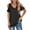 Black, variant on T Shirts For Women Womens Tops Textured High Neck Zipper Pocket Loose Baseball Jacket Jacket