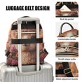 thumbnail image 4 of JIALIOU Mini Backpack Purse for Women Quilted Casual Daypack Small Travel Shoulder Bag, Alpaca in Flowers Sea, 4 of 7