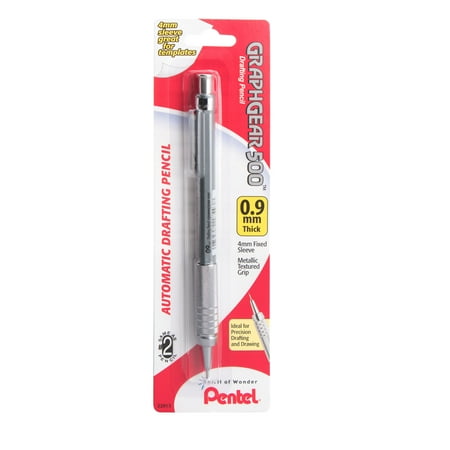 UPC: 0072512229132 | Pentel GraphGear Drafting Pencils  0.9 mm Gray