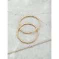 thumbnail image 4 of Time and Tru Goldtone and Crystal Beaded Stretch Bracelets, 3 Pieces, Initial Letter I, 4 of 4