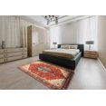 thumbnail image 5 of Ahgly Company Machine Washable Indoor Round Traditional Sand Brown Area Rugs, 4' Round, 5 of 7